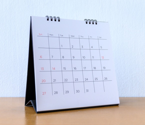 Picture of a calendar.
