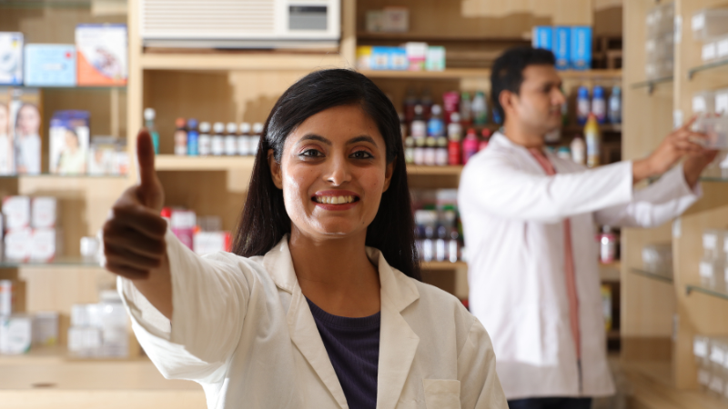 Photo of pharmacists at work